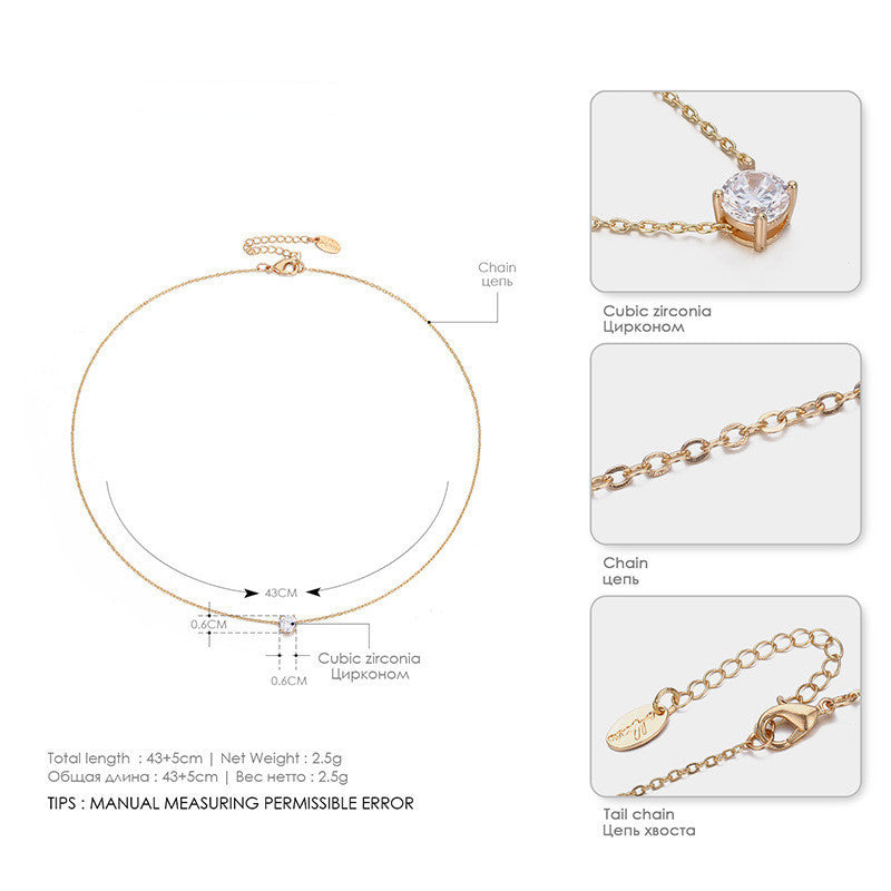 Fashion accessories clavicle chain