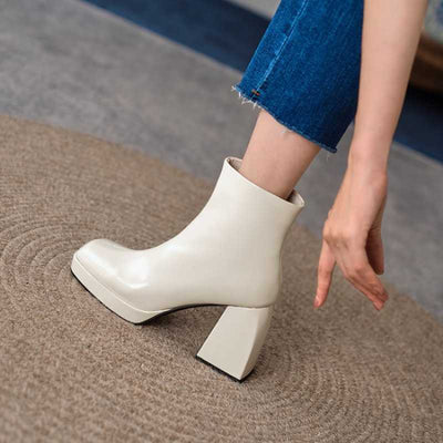 Fashion Soft Leather Women Boots Women Shoes